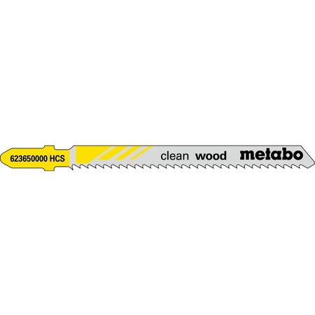 METABO JIGSAW BLADE -HCS 3" 10 tpi, rev-tooth Hardwood, softwood, chip-board, block-board, 1/8"-1 3/16" in. 623650000